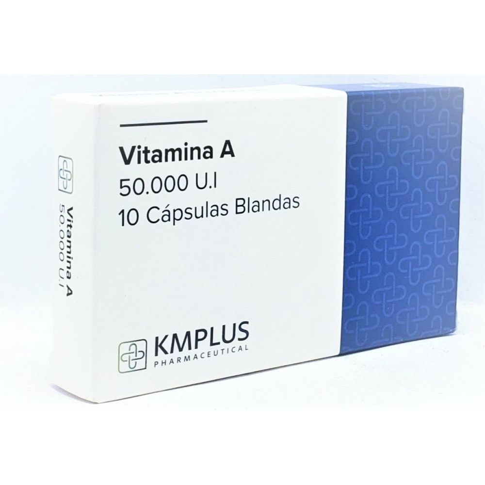 VITAMINA A 50000U.I X 10CAPS BLANDAS KMPLUS