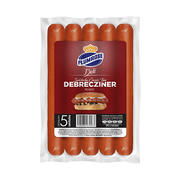 SALCHICHAS PLUMROSE 450GR DEBRECKZI DELI