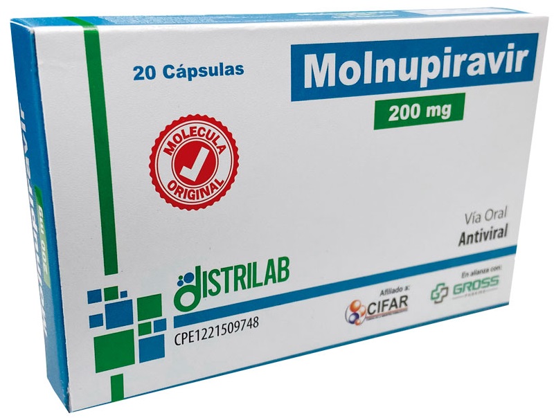 MOLNUPIRAVIR 200MG x 20 CAPS DISTRILAB