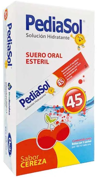 PEDIASOL QUIBI SOLUC HIDRATANTE 5 SACHET S/CEREZA DE 100ML C/U