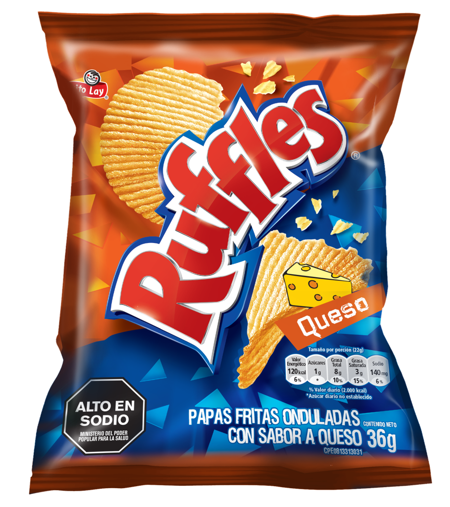 PAPAS RUFLES X12UND 36GR QUESO