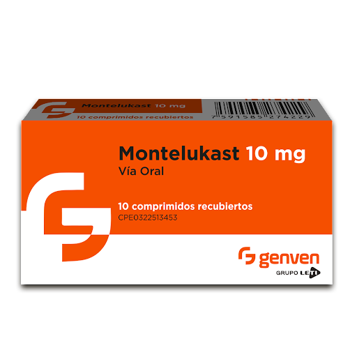 MONTELUKAST 10MG X 10COMP GENVEN