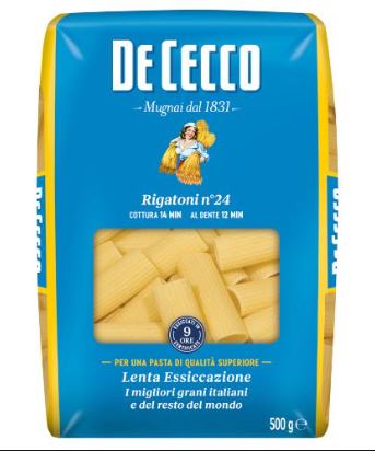 PASTA DE CECCO 500GR RIGATONI