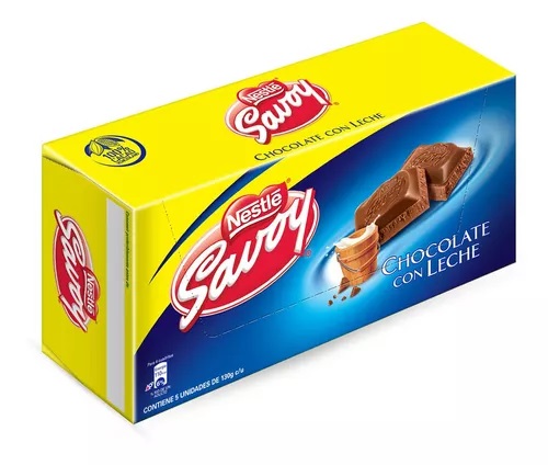 CHOCO SAVOY 130GR X5UND LECHE 