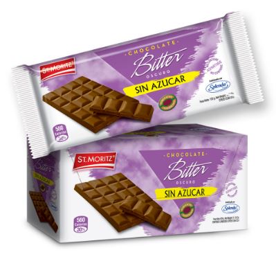 CHOCO ST MORITZ 6 X 100GR BITTER S A