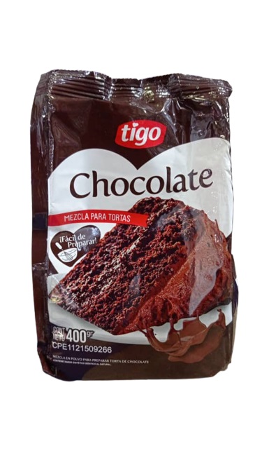 MEZCLA DE TORTA TIGO 400GR CHOCOLATE