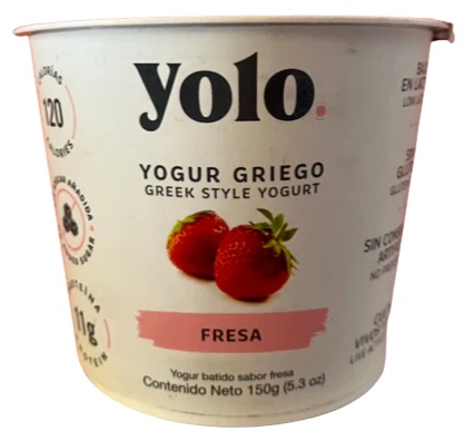 YOGURT GRIEGO YOLO 150GR FRESA