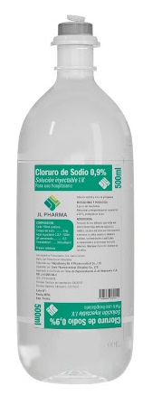 CLORURO DE SODIO  0,9% X 500ML USO HOSP JL PHARMACEUTICAL