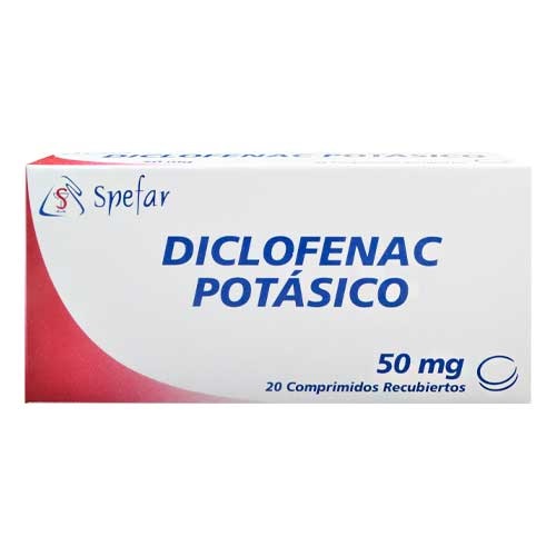 DICLOFENAC POTASICO 50MG X 20 COMP SPEFAR