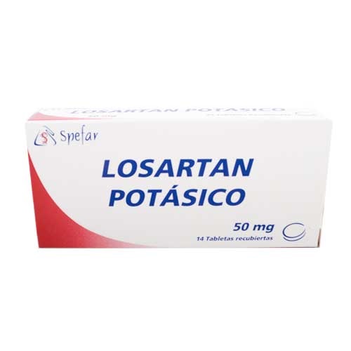 LOSARTAN POTASICO 50MG X 14 TABLETAS SPEFAR