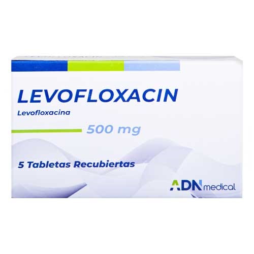 LEVOFLOXACIN 500MG X 5TABLETAS ADN MEDICAL