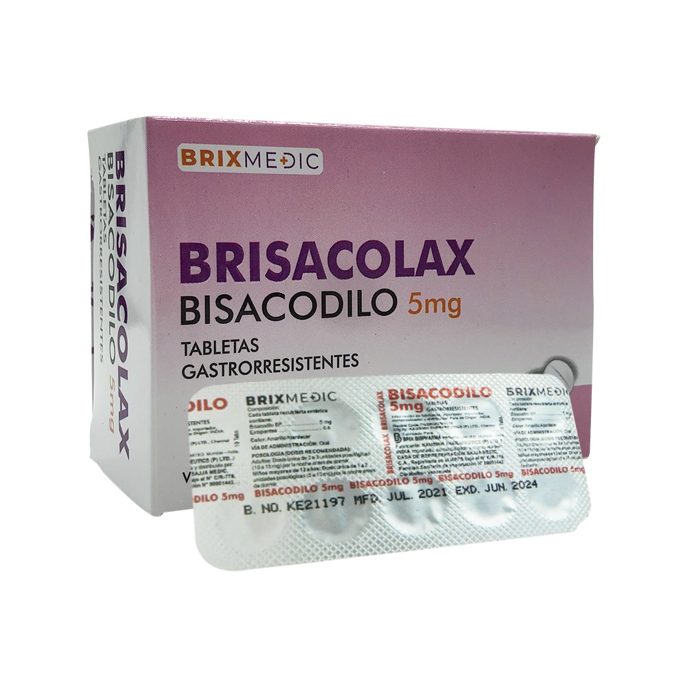 BRISACOLAX (BISACODILO) 5MG X 10TAB BLISTER BRIXMEDIC