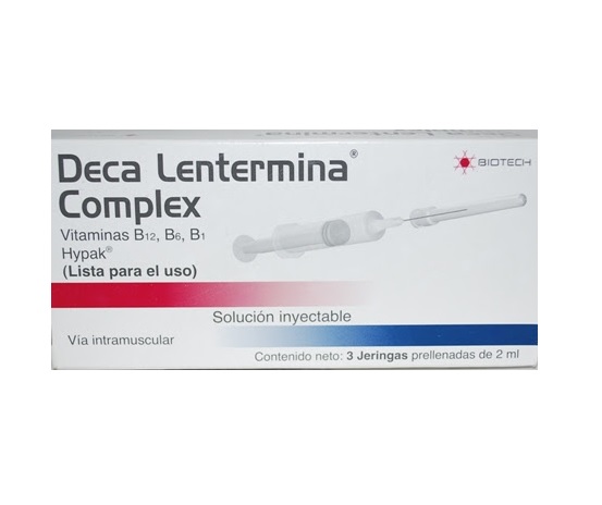 DECA LENTERMINA X 3AMP SOL INY