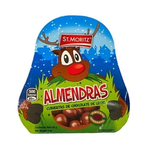 GRAGEA CHOCO OSCURO ST MORITZ 85GR ALMENDRA