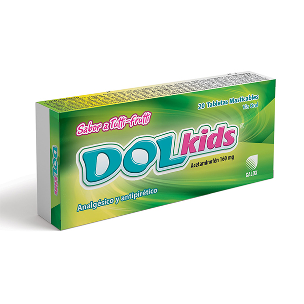 DOL KIDS 160MG X 20TAB MAST CALOX