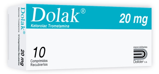 DOLAK 20MG X 10COMP KETOROLACO DOLLDER