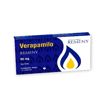 CLORHIDRATO DE VERAPAMILO 80MGX10TAB REMENY