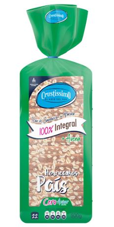 PAN SANDWICH CRUSTISSIMO 500G INTEGRAL AVENA