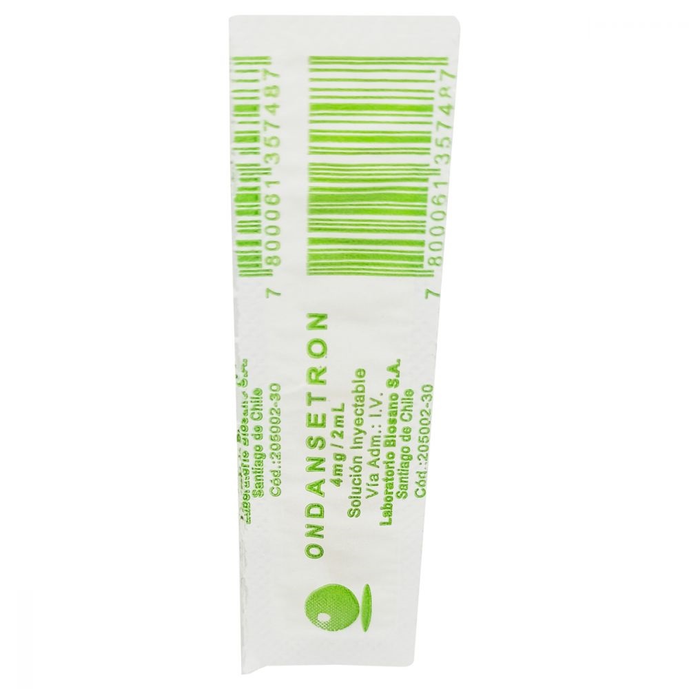 ONDANSETRON SOLUC INYEC I.V 4MG/2ML X 1AMP BIOSANO