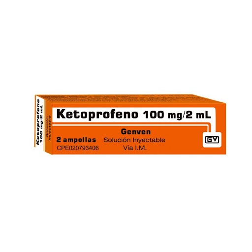 KETOPROFENO SOLUC INYECTABLE 100MG/2ML X 2AMP GENVEN