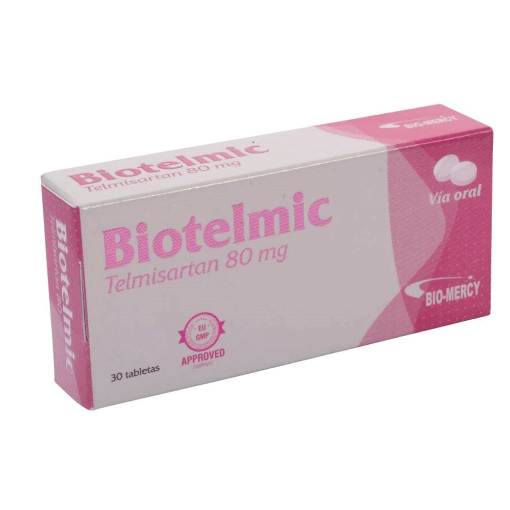 BIOTELMIC 80MG X 30TAB TELMISARTAN BIOMERCY