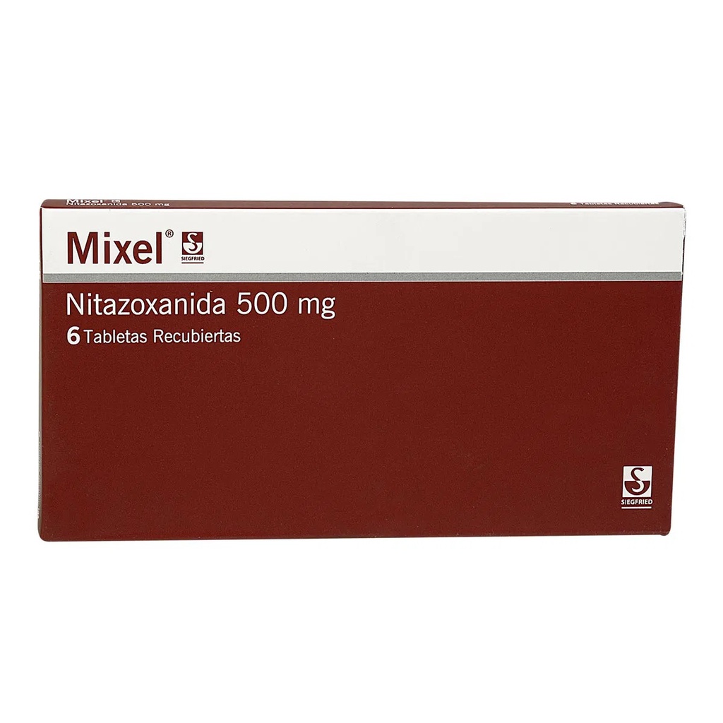 MIXEL NITAZOXANIDA 500MG X 6TABLETAS MEYER