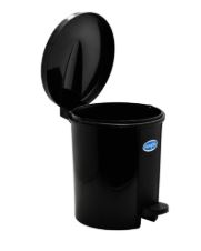 PAPELERA MANAPLAS PEDAL NEGRO