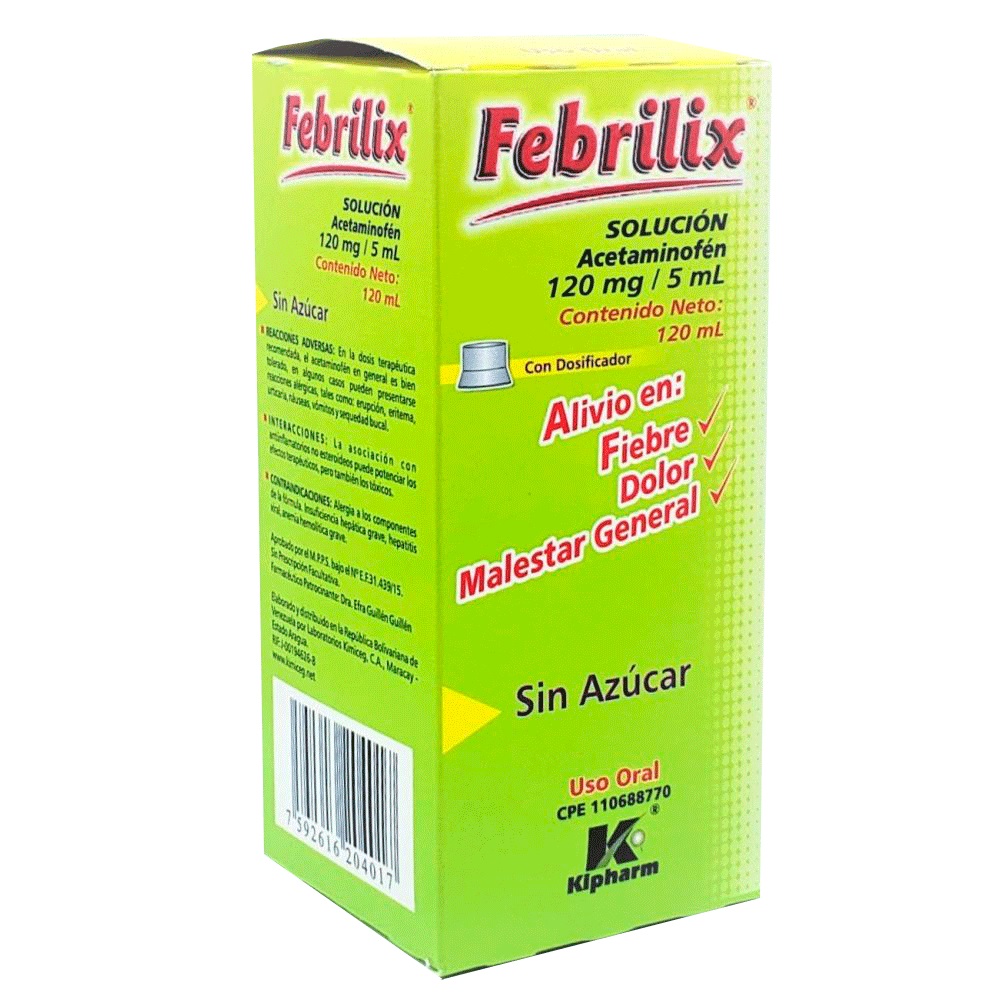 FEBRILIX 120MG/5ML X 120ML KIPHARM