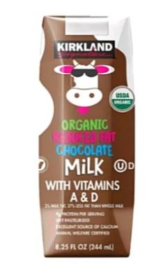LECHE KIRKLAND 244ML CHOCOLATE ORGANICO