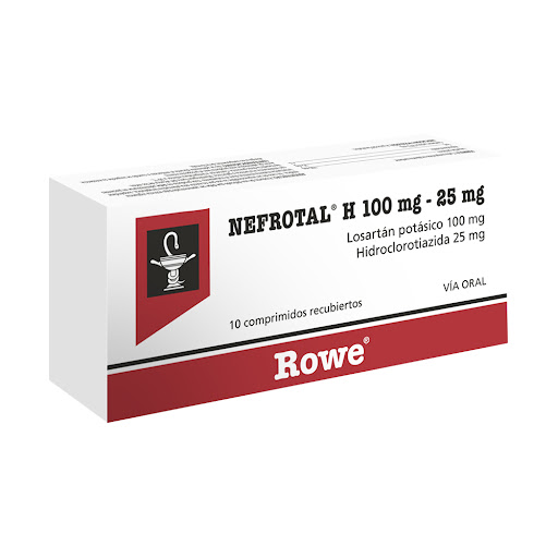 NEFROTAL H 100MG 25MG X 10COMP ROWE