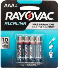 PILA ALCALINA AAA 4UND RAYOVAC