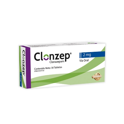 CLONZEP CLONAZEPAM 2MG X 30 TAB VALMORCA