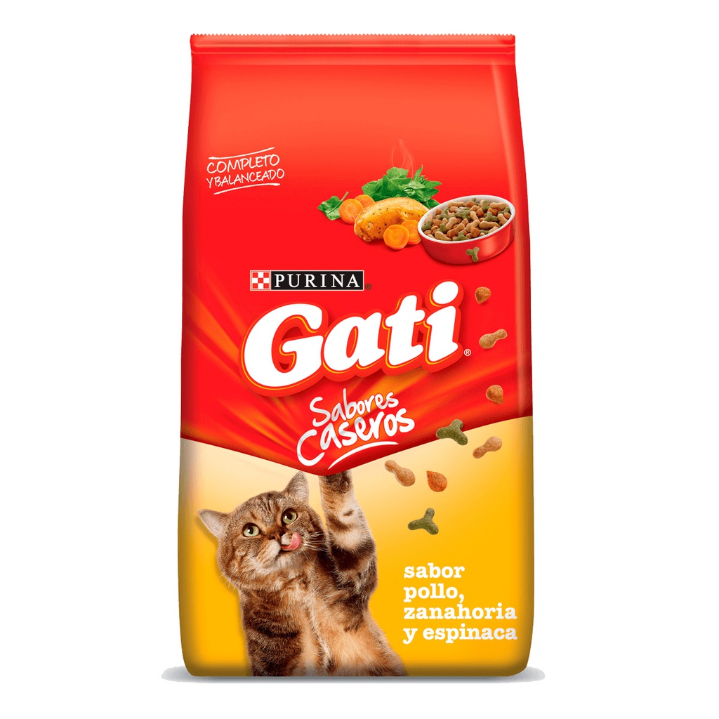 ALIMENTO P/GATO GATSY 3KG POLLO ZANAHORIA ESPINACA