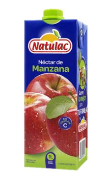 JUGO NATULAC 1LT MANZANA 100% UHT