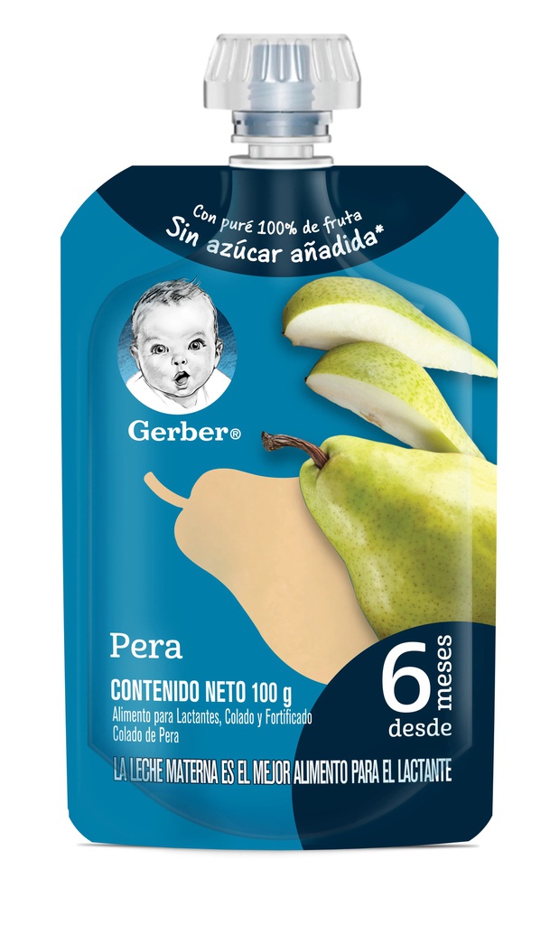 COLADO GERBER 100GR PERA POUCH