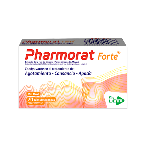 PHARMORAT FORTE 100MG X 20CAPS BLANDAS LETI