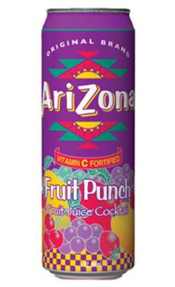 BEBIDA ARIZONA 340ML FRUIT PUNCH