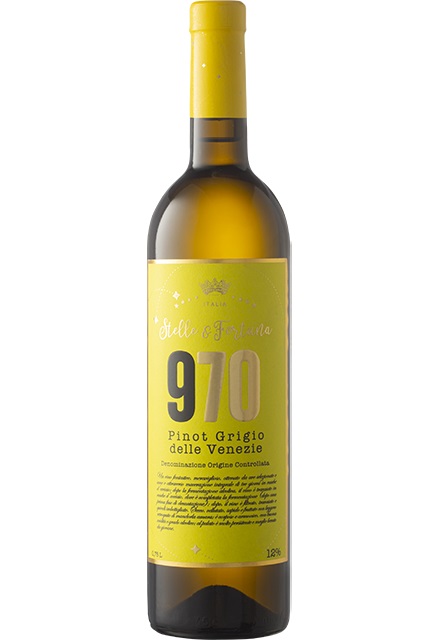 VINO BLANCO STELLE &amp; FORTUNA 0,75LT PINOT GRIGIO 970