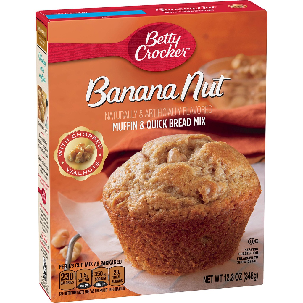 MEZCLA BETTY CROCKER 348GR BANANA NUT MUFFIN