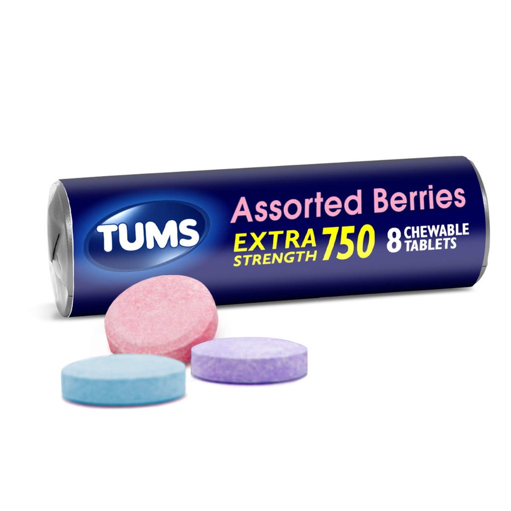 TUMS ANTIACIDO 8TAB FRUTAS MIXTAS GSK