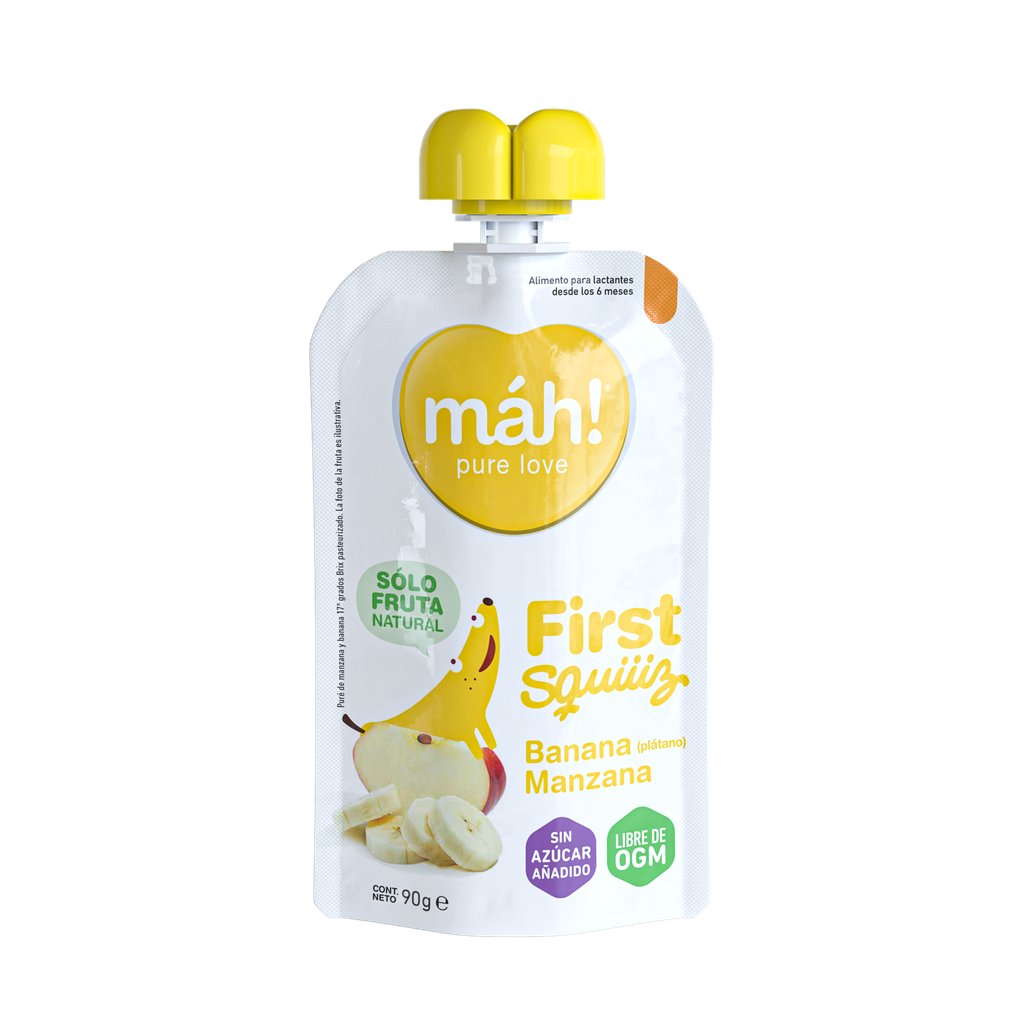 COLADO MAH 90G BANANA/MANZANA POUCH