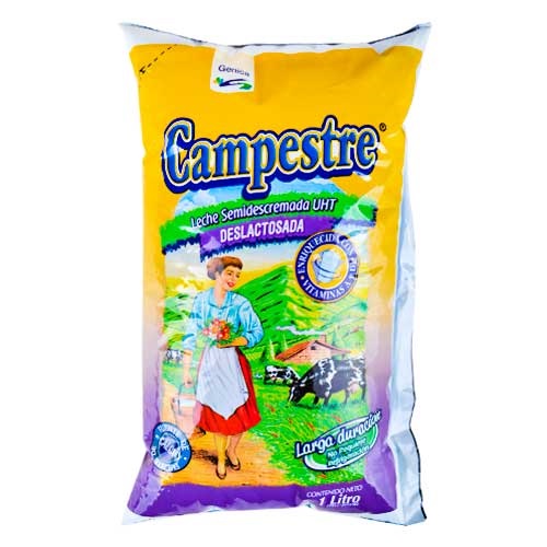 LECHE CAMPESTRE 1LT DESLACTOSADA UHT