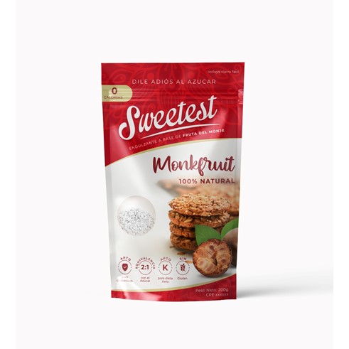 ENDULZANTE SWEETEST 200GR MONKFRUIT