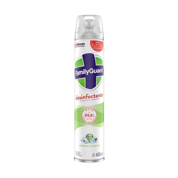 DESINFECTANTE FAMILY GUARD 360ML FRESCURA CAMPESTRE AEROSOL