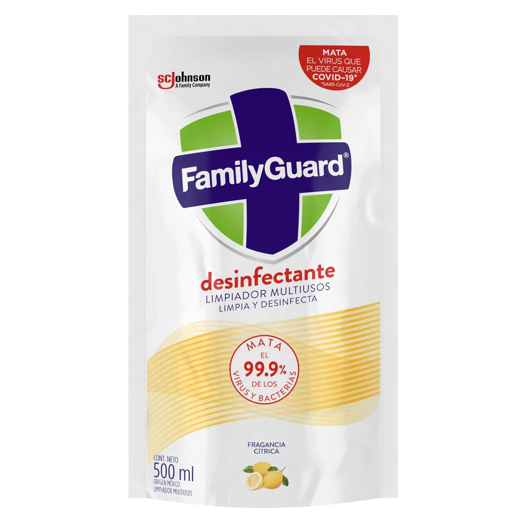DESINFECTANTE FAMILY GUARD 500ML CÍTRICA PIST