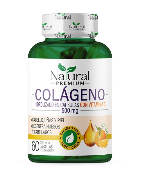 COLAGENO HIDRO VIT C 500MG X 60CAPS NATURAL PREMIUM