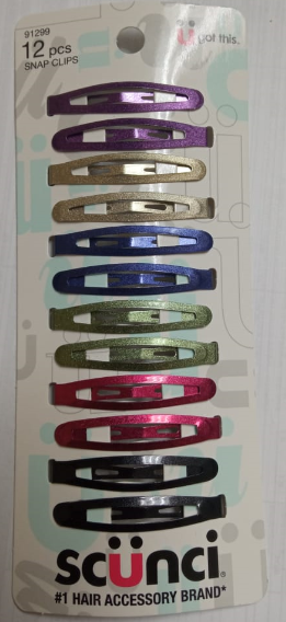 GANCHOS SCUNCI DE CABELLO 12PZA CLIPPIES