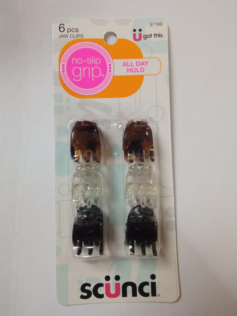GANCHOS SCUNCI PARA CABELLO 6PZA CHUNKY CLIPS