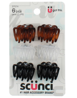 GANCHOS SCUNCI PARA CABELLO 6PZA CHUNKY JAW