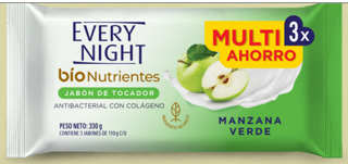 JABON EVERY NIGHT 110GRX3UND MANZANA